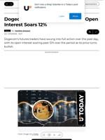 Dogecoin Regains Momentum as Open Interest Soars 12% - U.Today