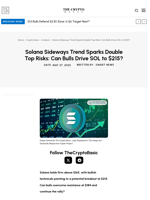 Solana Sideways Trend Sparks Double Top Risks: Can Bulls Drive SOL to $215?