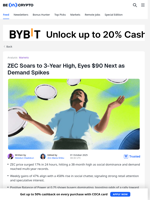 ZEC Price Surges to 38-Month High: Can It Break $90?