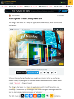 Nasdaq files to list Canary HBAR ETF
