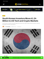 South Korean Investors Pour $1.24 Billion Into US Tech and Crypto