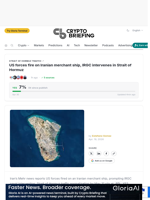 US forces fire on Iranian merchant ship, IRGC intervenes in Strait of Hormuz