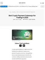 Best Crypto Payment Gateways For Trading In 2025