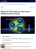 Ripple’s RLUSD Stablecoin Takes Aim at $685B Remittance Market