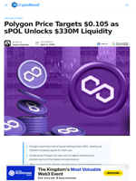 Polygon Price Eyes $0.105 as sPOL Unlocks $330M Liquidity