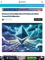 Ethereum Price Rally Alert: ETH Starts Its Climb Toward $3K Milestone