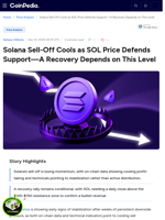 Solana Sell-Off Cools as SOL Price Defends Support—A Recovery Depends on This Level