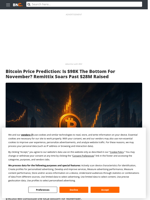 Bitcoin Price Prediction: Is $98K The Bottom For November? Remittix Soars Past $28M Raised