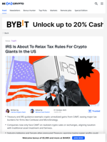 US Is Relaxing Crypto Tax Law For Companies Like MicroStrategy