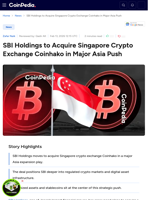 SBI Holdings to Acquire Singapore Crypto Exchange Coinhako in Major Asia Push