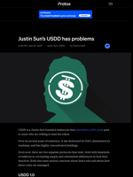 Justin Sun's USDD has problems