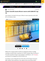 Semler Scientific Buys $20M More Bitcoin