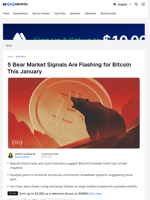 Bitcoin Flashes 5 Bear Market Signals in January 2026
