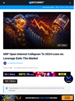 XRP Open Interest Collapses To 2024 Lows As Leverage Exits The Market | Bitcoinist.com
