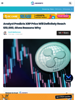 Analyst Predicts XRP Price Will Definitely Reach $10,000, Gives Reasons Why