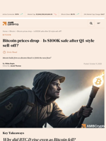 Bitcoin prices drop - Is $100K safe after Q1-style sell-off? - AMBCrypto