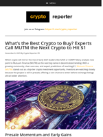 What’s the Best Crypto to Buy? Experts Call MUTM the Next Crypto to Hit $1