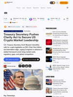 Treasury Secretary Pushes Clarity Act to Secure US Crypto Market Leadership – Featured Bitcoin News