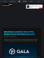 Gala Games Launches 'Dusk of the Broken' Event with $GALA Rewards - Blockchain.News