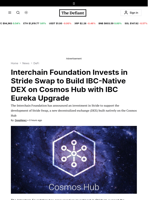 Interchain Foundation Invests in Stride Swap to Build IBC-Native DEX on Cosmos Hub with IBC Eureka Upgrade - 