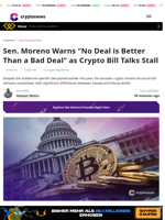 Moreno: ‘No Deal Better Than Bad Deal’ for Crypto Bill