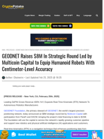 GEODNET Raises $8M In Strategic Round Led by Multicoin Capital to Equip Humanoid Robots With Centimeter-Level Accuracy