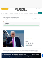 Buckley Carlson criticizes Trump, sparking speculation of public insult