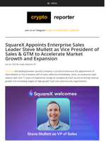 SquareX Appoints Enterprise Sales Leader Steve Mullett as Vice President of Sales & GTM to Accelerate Market Growth and Expansion