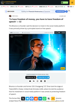 'To have freedom of money, you have to have freedom of speech' — CZ