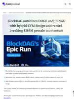 BlockDAG overtakes DOGE and PENGU in utility race