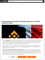 France Ramps Up Crypto Exchange Inspections as MiCA Deadline Looms - Brave New Coin
