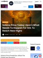 Solana Price Today: Here's What Needs To Happen For SOL To Reach New Highs | Live Bitcoin News