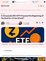 Grayscale Zcash ETF Proposal: What It Means