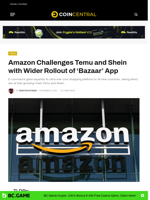 Amazon Challenges Temu and Shein with Wider Rollout of ‘Bazaar’ App - CoinCentral