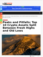 Peaks and Pitfalls: Top 10 Crypto Assets Split Between Fresh Highs and Old Lows - The Crypto News Wire