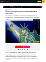 Federal crypto legislation could come with a ‘New York State of Mind’
