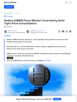 Hedera (HBAR) Stuck in Range as Market Uncertainty Grows