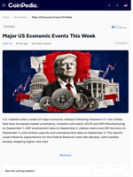 Major US Economic Events This Week
