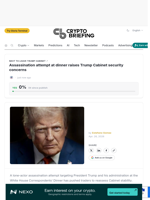 Assassination attempt at dinner raises Trump Cabinet security concerns