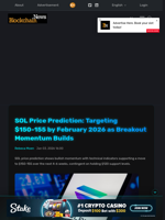 SOL Price Prediction: Targeting $150-155 by February 2026 as Breakout Momentum Builds - Blockchain.News