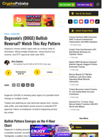 Dogecoin’s (DOGE) Bullish Reversal? Watch This Key Pattern