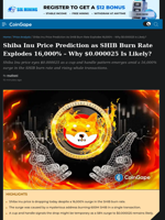 Shiba Inu Price Prediction as SHIB Burn Rate Explodes 16,000% - Why $0.000025 Is Likely?
