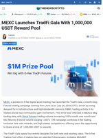 MEXC Launches TradFi Gala With 1,000,000 USDT Reward Pool - TheNewsCrypto