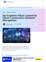 Sui details causes of three mainnet outages