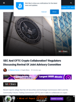 SEC And CFTC Discussing Crypto Collaboration - Report
