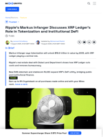 Ripple Exec Says XRP Ledger Is Just Getting Started with DeFi