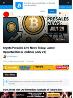 Live Best Crypto Presale Updates Today: PayPal Just Started a Crypto Payment Revolution, Mara Wants to Invest $950M in Bitcoin and 'Never Sell,' and More...