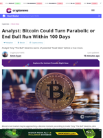 Analyst: Bitcoin Could Turn Parabolic or End Bull Run Within 100 Days