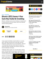 Bitcoin's (BTC) Famous 4-Year Cycle May Finally Be Crumbling