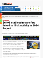 $649B stablecoin transfers linked to illicit activity in 2024: Report - The Crypto News Wire
